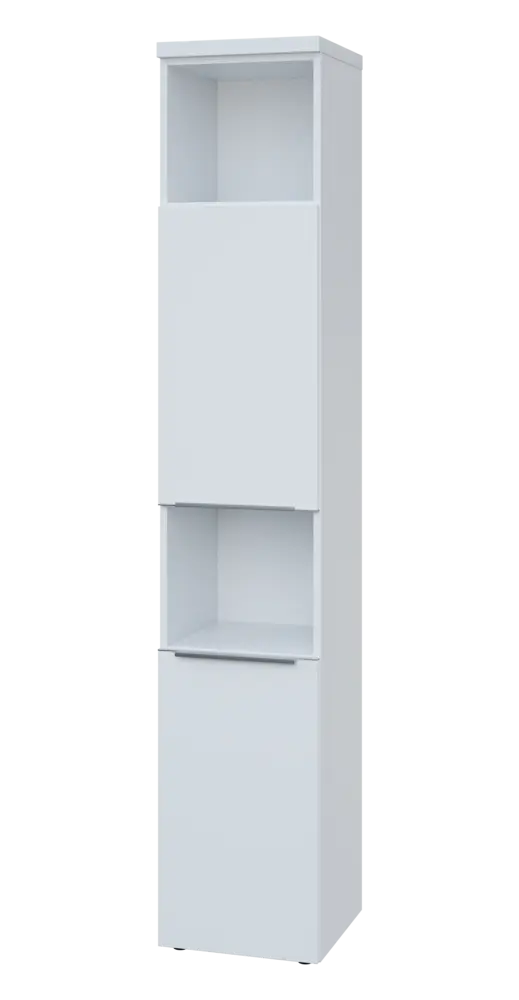 SIN 6 - 42DN2 kancelářská skříň, 2-dveřová/nika, levá, 2170x400x400, bílá